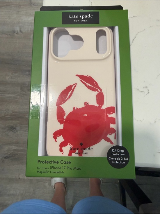 kate spade Other - kate spade Cream iPhone 17 Pro Max Case with Red Crab Graphic